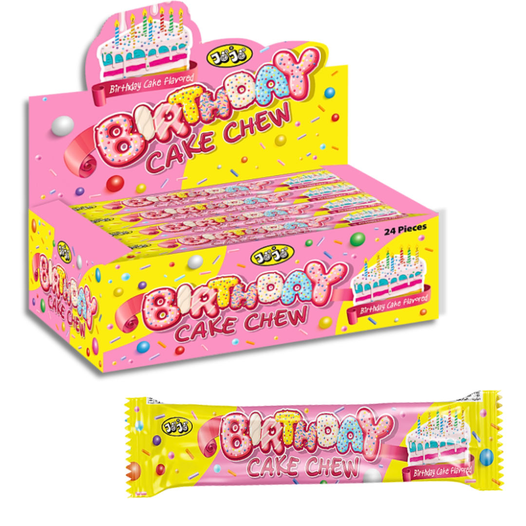 American Continental Birthday Cake Chew Bar 24x20g