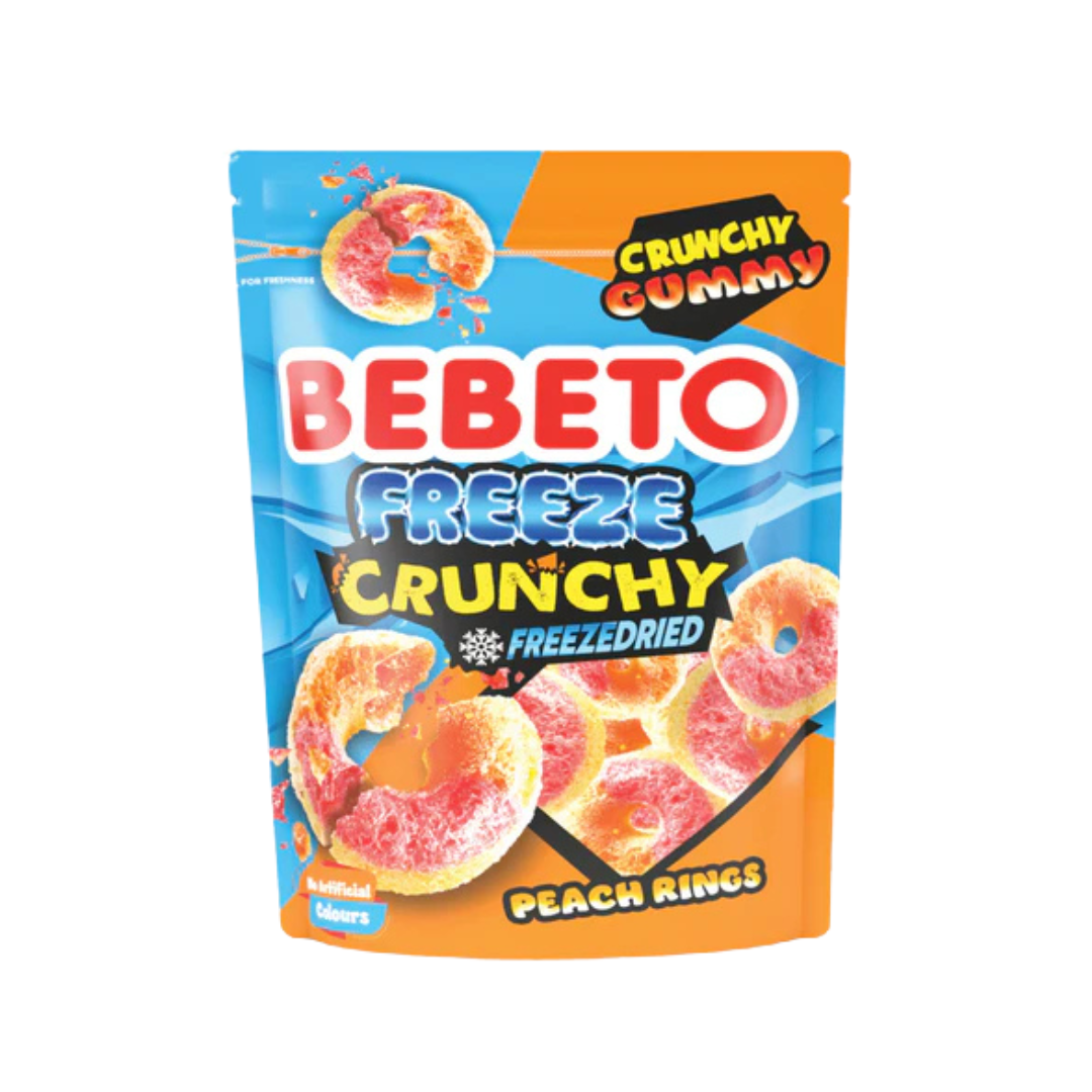 Bebeto FreezeDried Peach Rings 12x35g