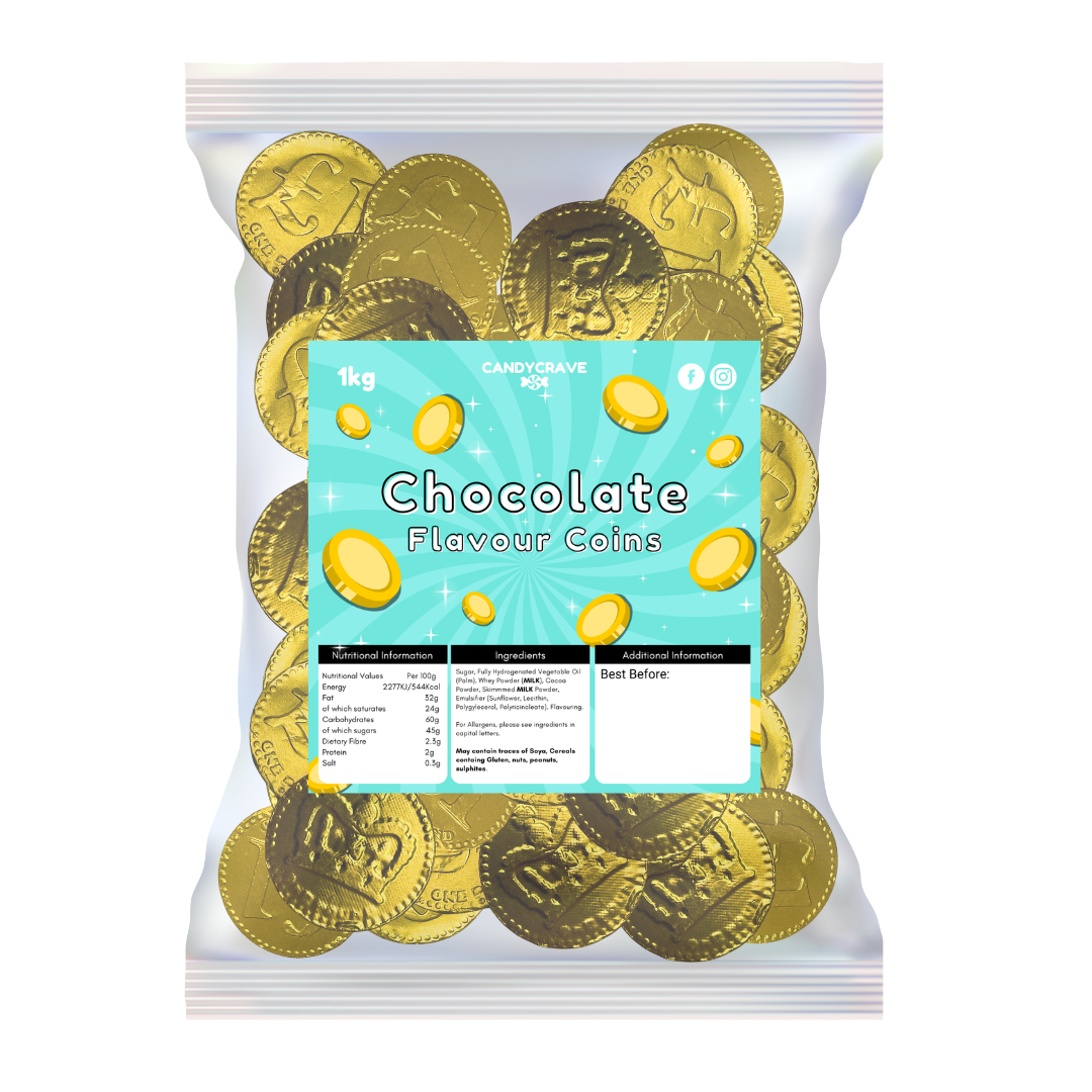 Candycrave Chocolate Flavour Coins 1kg