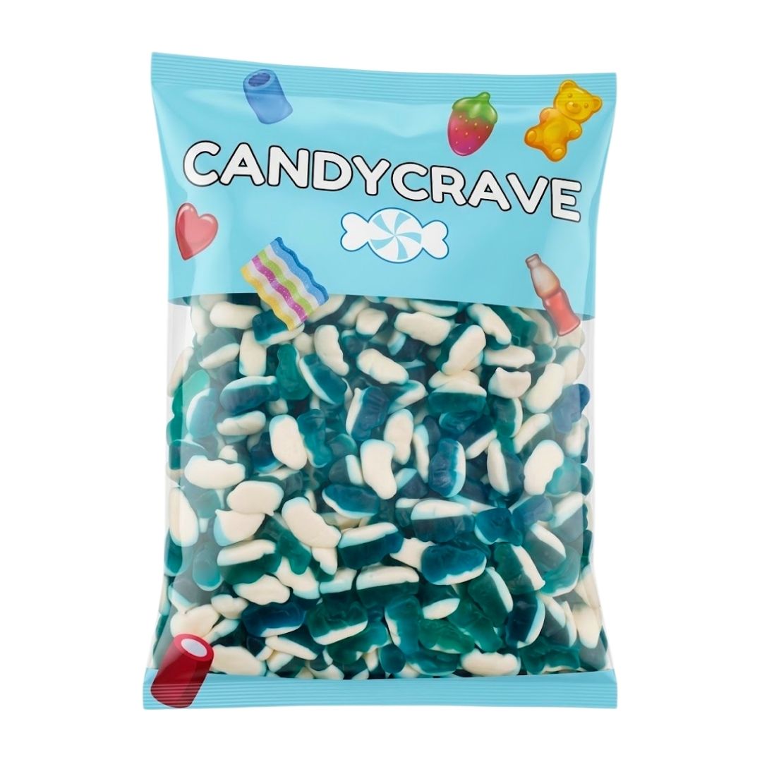 Candycrave Super Value Blue Raspberry Dolphins 1kg