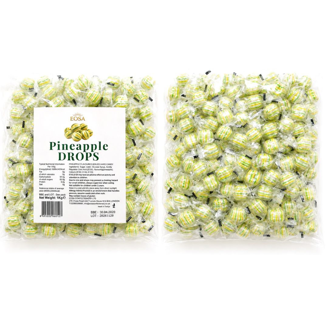 Hard Candy Pineapple Drops 1kg