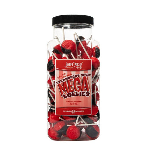 Dobson Strawberry Split Lolly 90 Count Jar