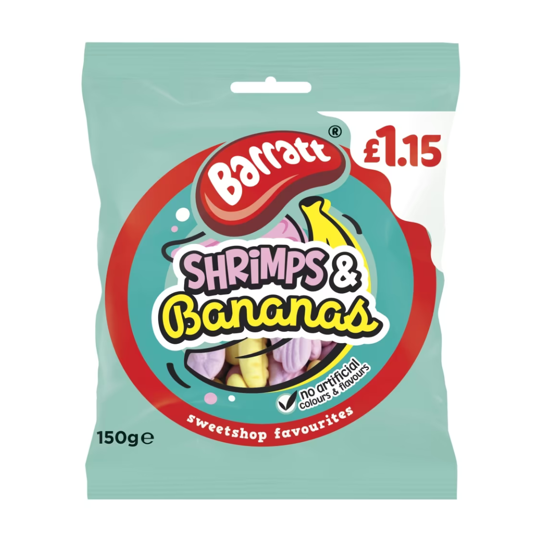Barratt Shrimp and Banana PMP £1.15 12x150g