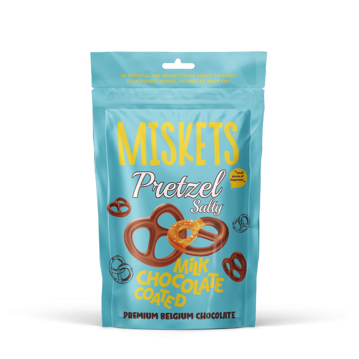 Miskets Milk Chocolate Pretzels Salty 12x80G