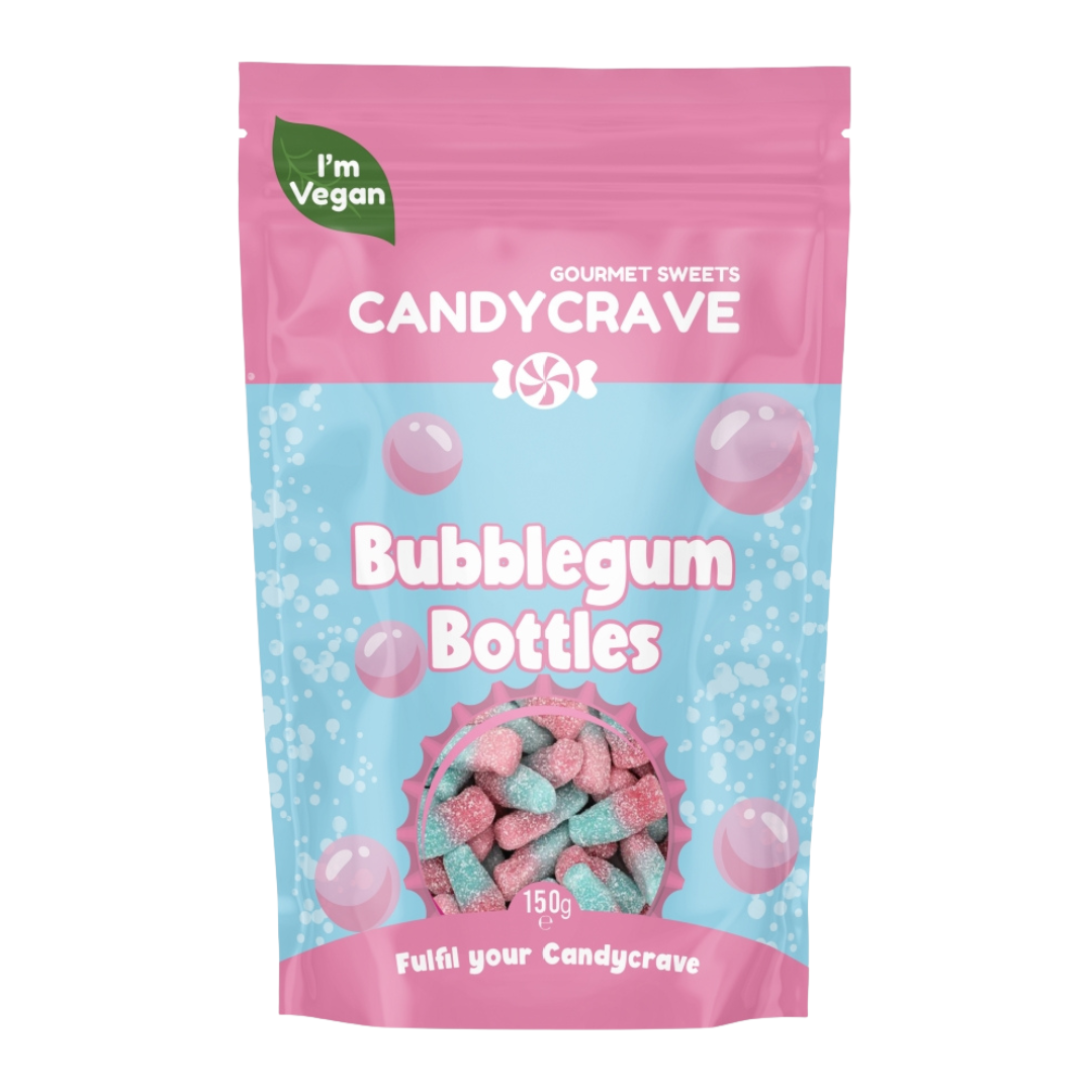 Candycrave Bubblegum Bottles Pouch 10x150g