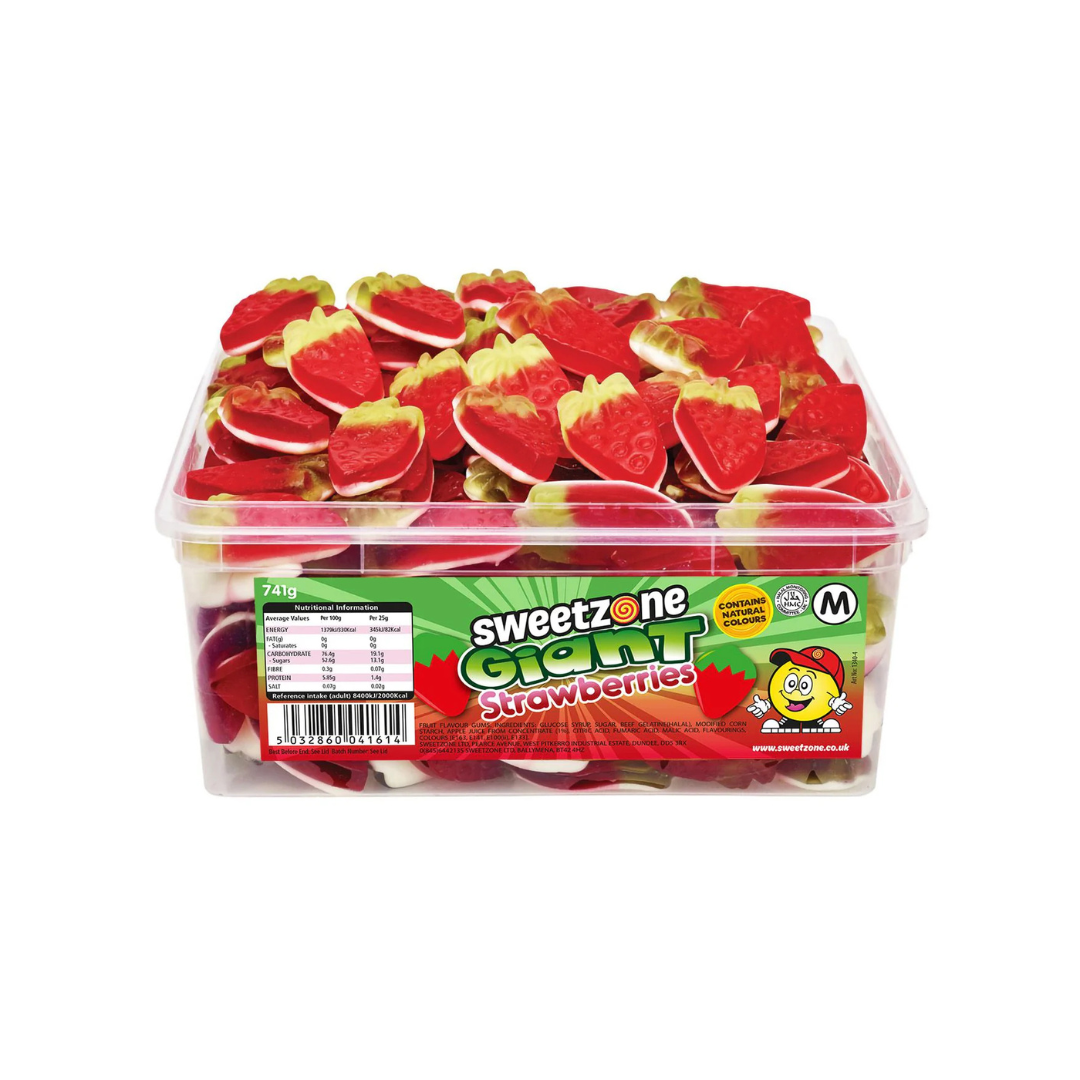 Sweetzone Giant Strawberries Tub 741g