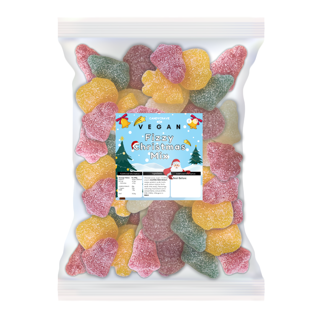 Candycrave Vegan Fizzy Christmas Mix 2kg 0579