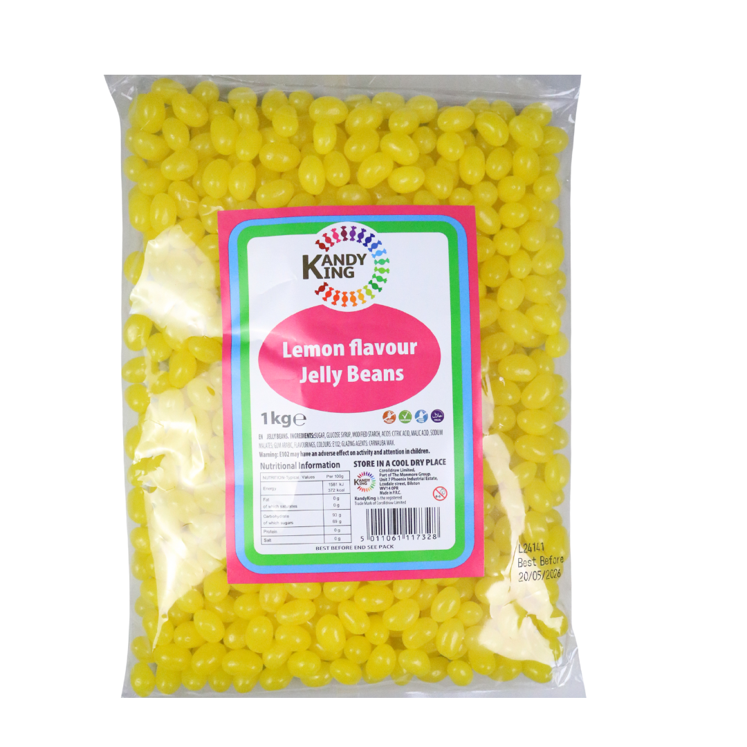 Kandy King Lemon Single Colour Jelly Beans 1kg