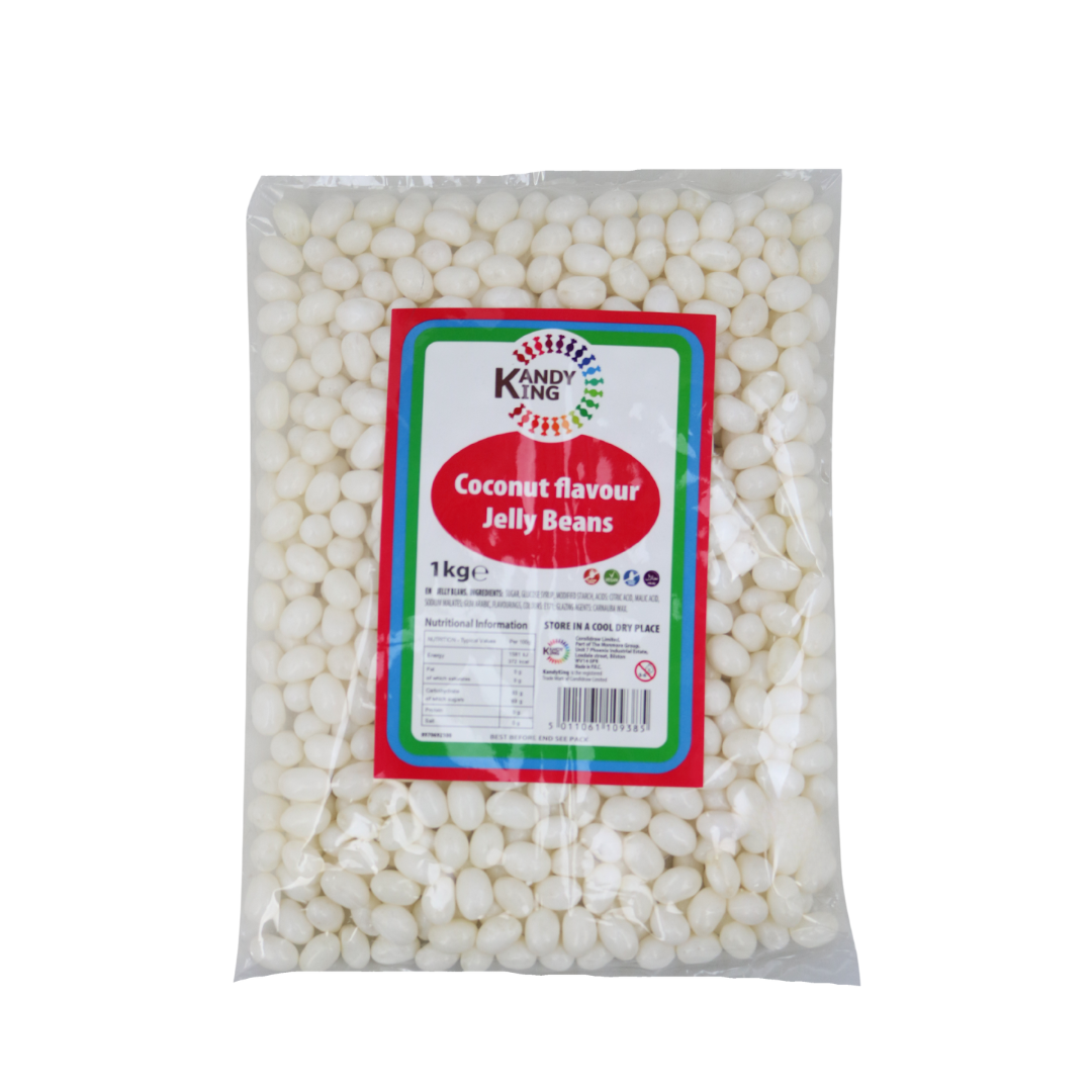 Kandy King Coconut Single Colour Jelly Beans 1kg