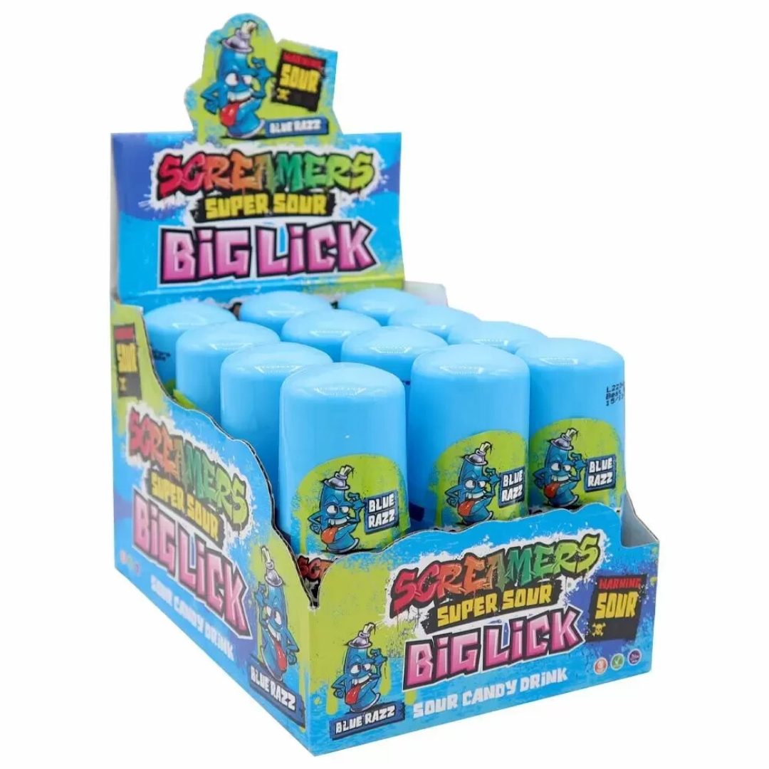 Zed Candy Screamers Big Lick Blue Razz 12x60ml