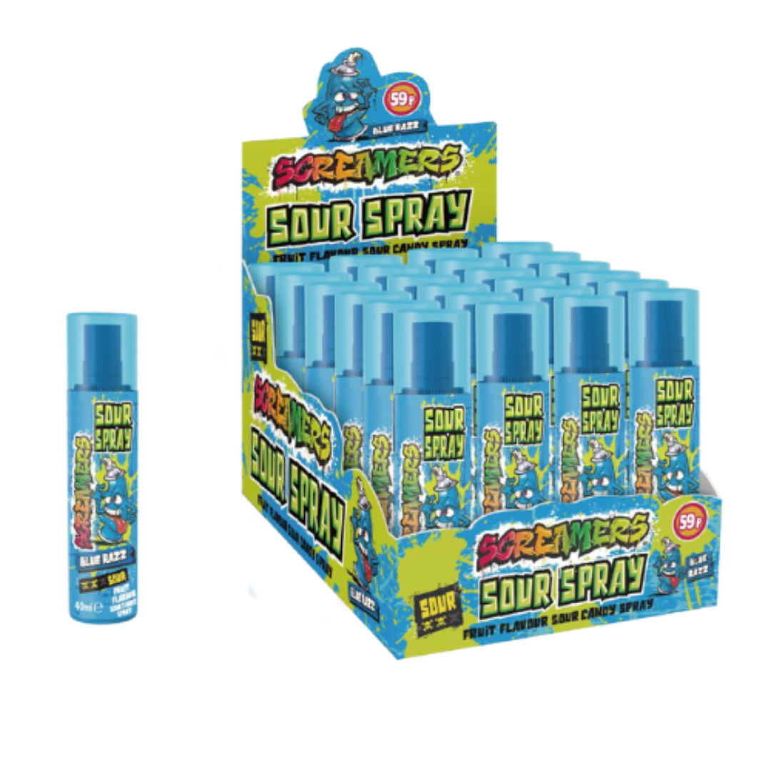Zed Candy Screamers Spray Blue Razz 24x40ml – Candycrave