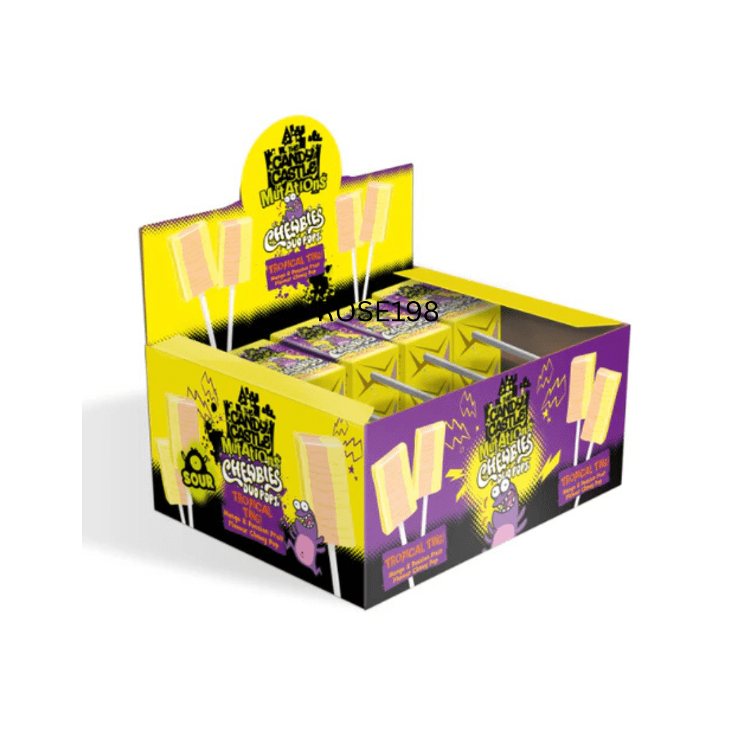 Candy Castle Mutations Chewbies Duo Pops Tropical Ting 30x10g