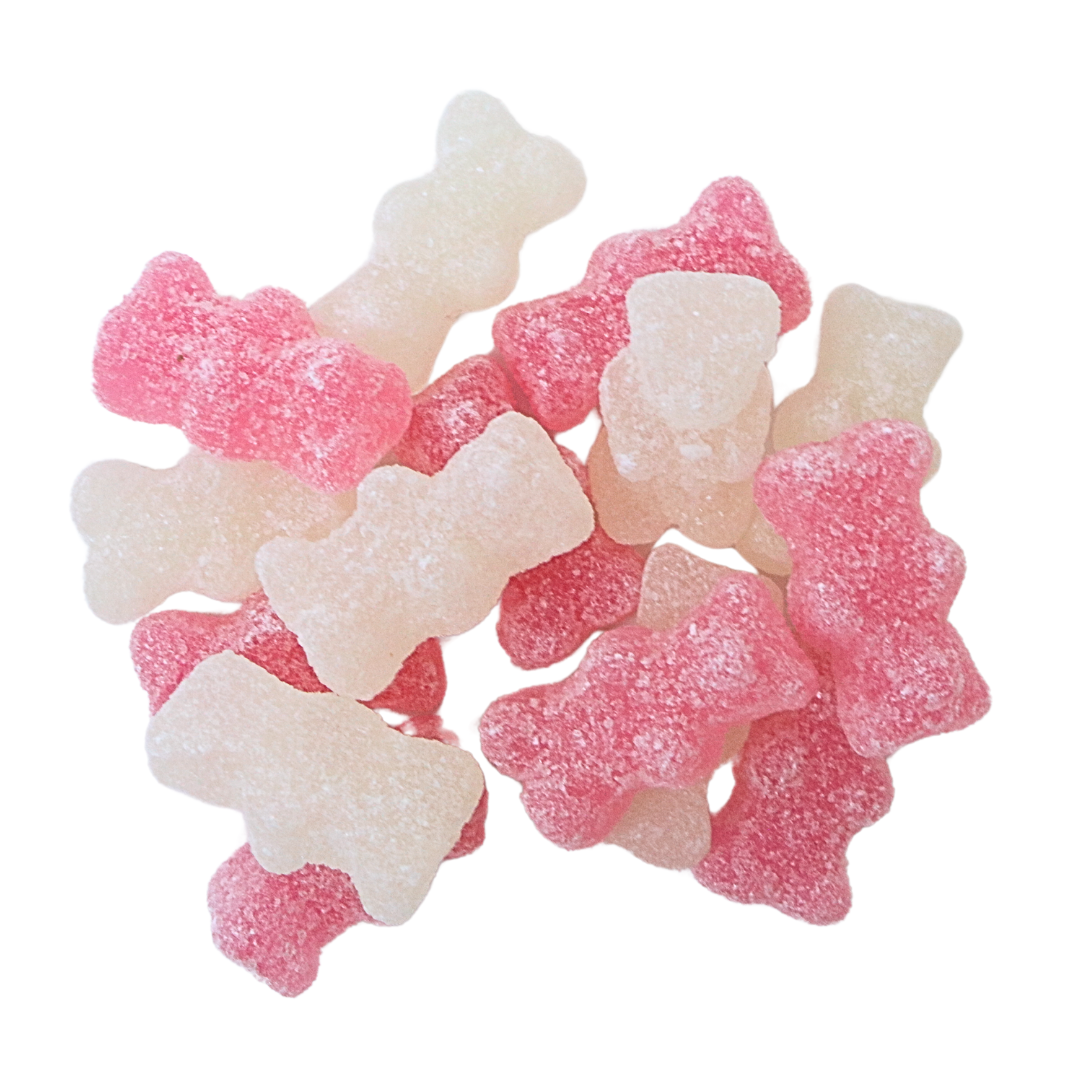 Mini Pink & White Bears - Bulk Vegan Sweets