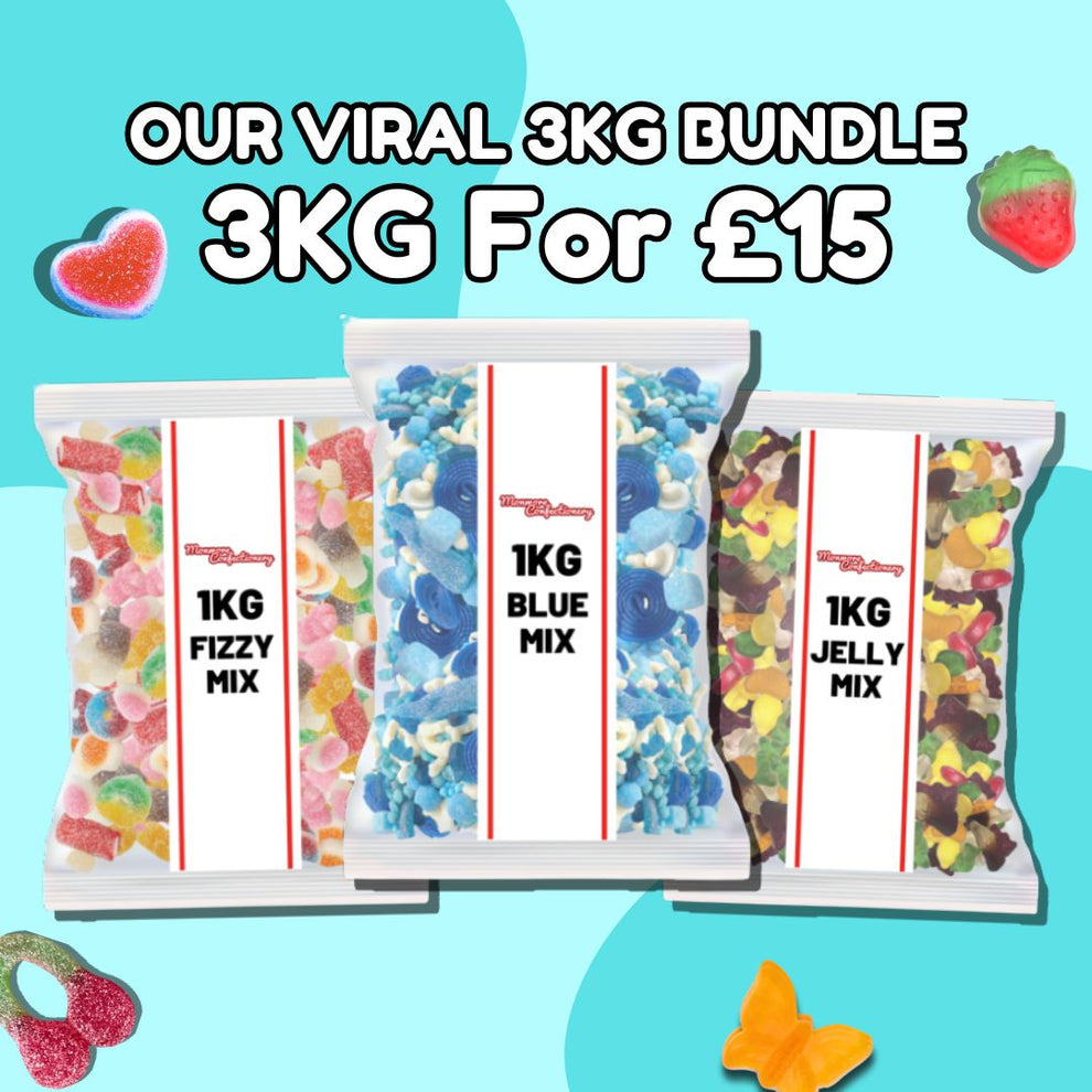 3Kg Fizzy Jelly and Blue Sweet Assortment from Candycrave