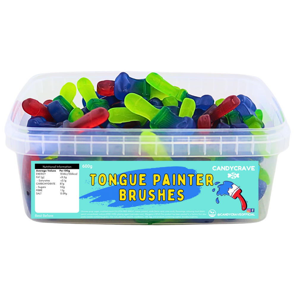 Tongue Painter Brushes Sweet Tub 600g