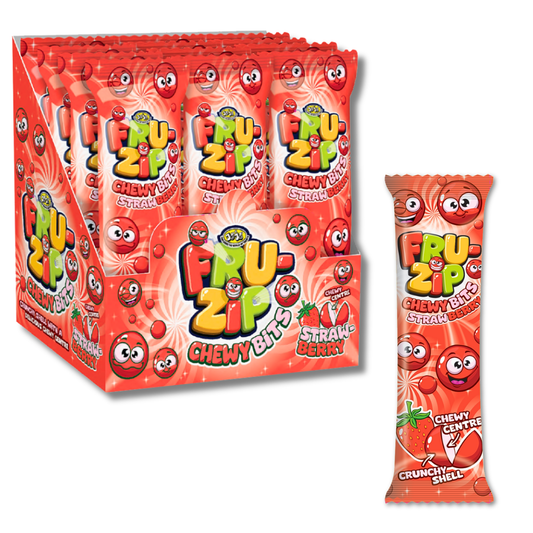 American Continental FruZip Chewy Bits Strawberry 24x15g