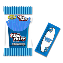Load image into Gallery viewer, American Continental Bubblegum Fries Blueberry with Candy Ketchup 24x30g