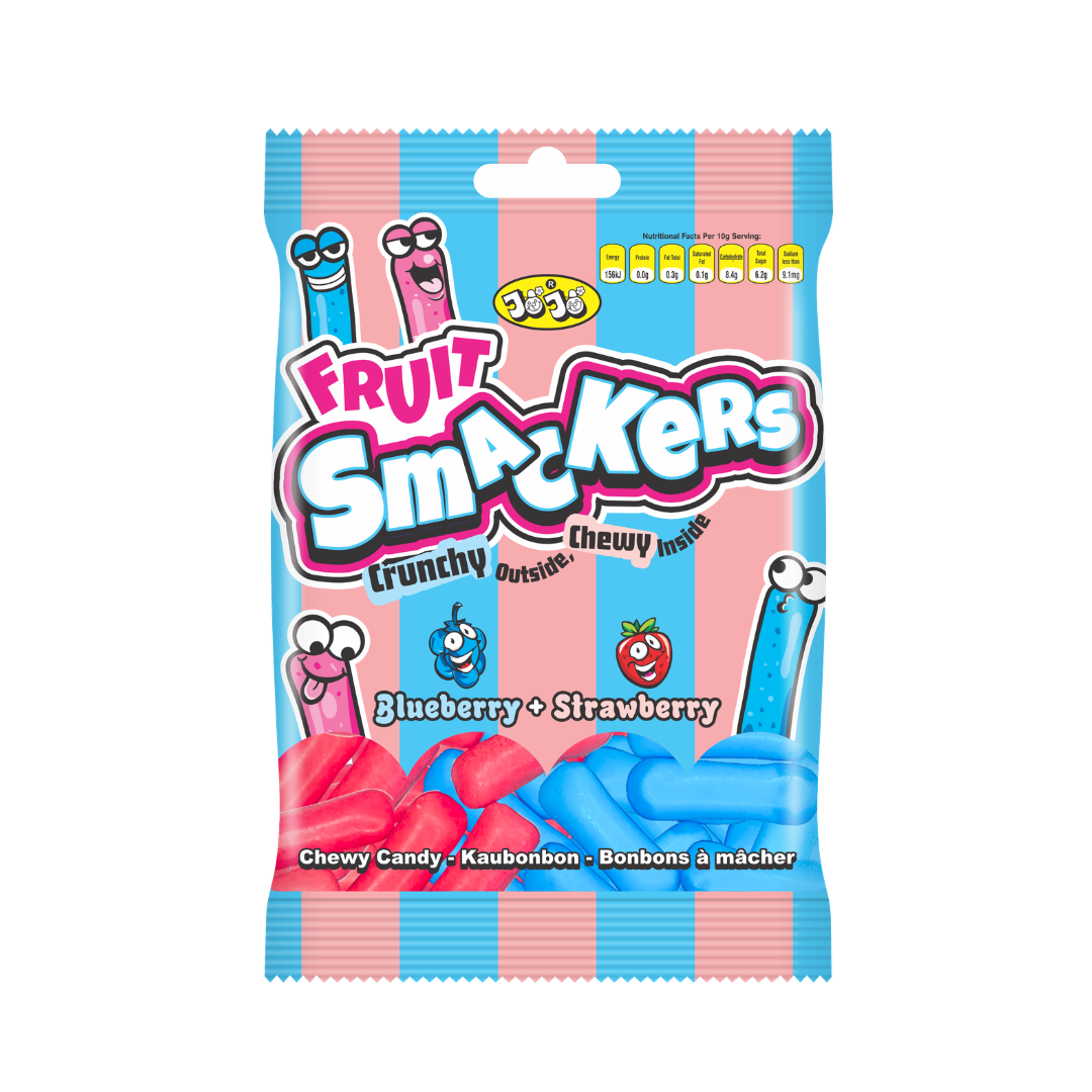 Jojos Fruit Smackers Blueberry & Strawberry 12x100g