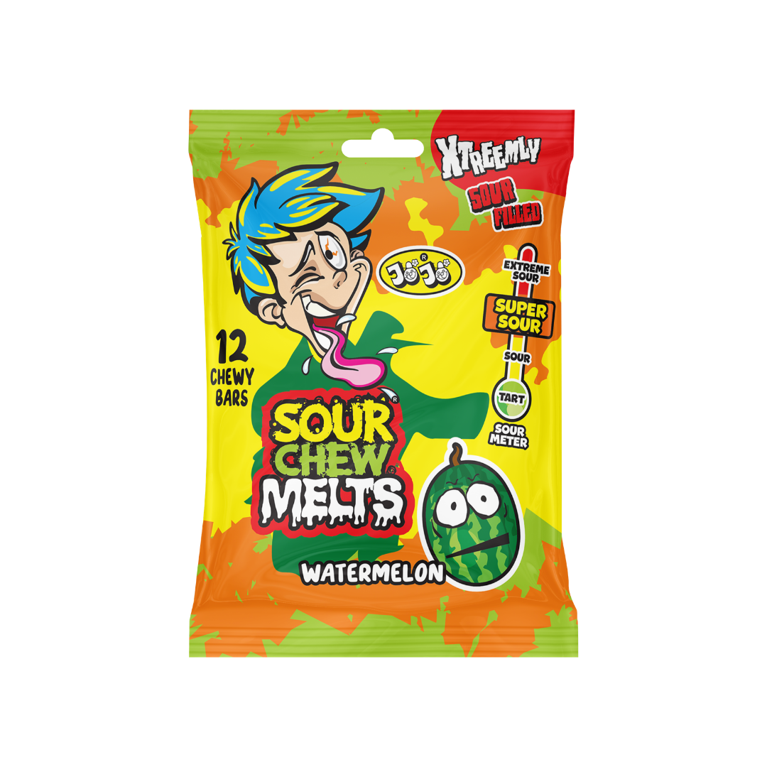 Jojos Sour Chew Bar Bags 24x96g