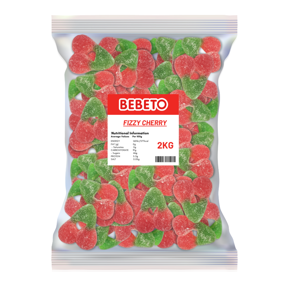 Bebeto Fizzy Cherry Halal Sweets 2kg