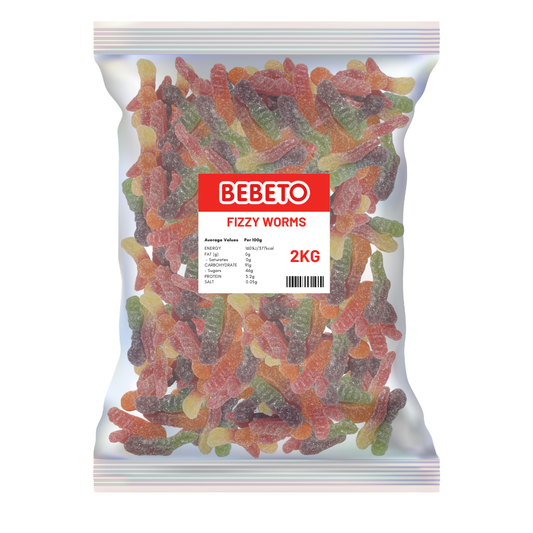 Bebeto Fizzy Worms 2Kg