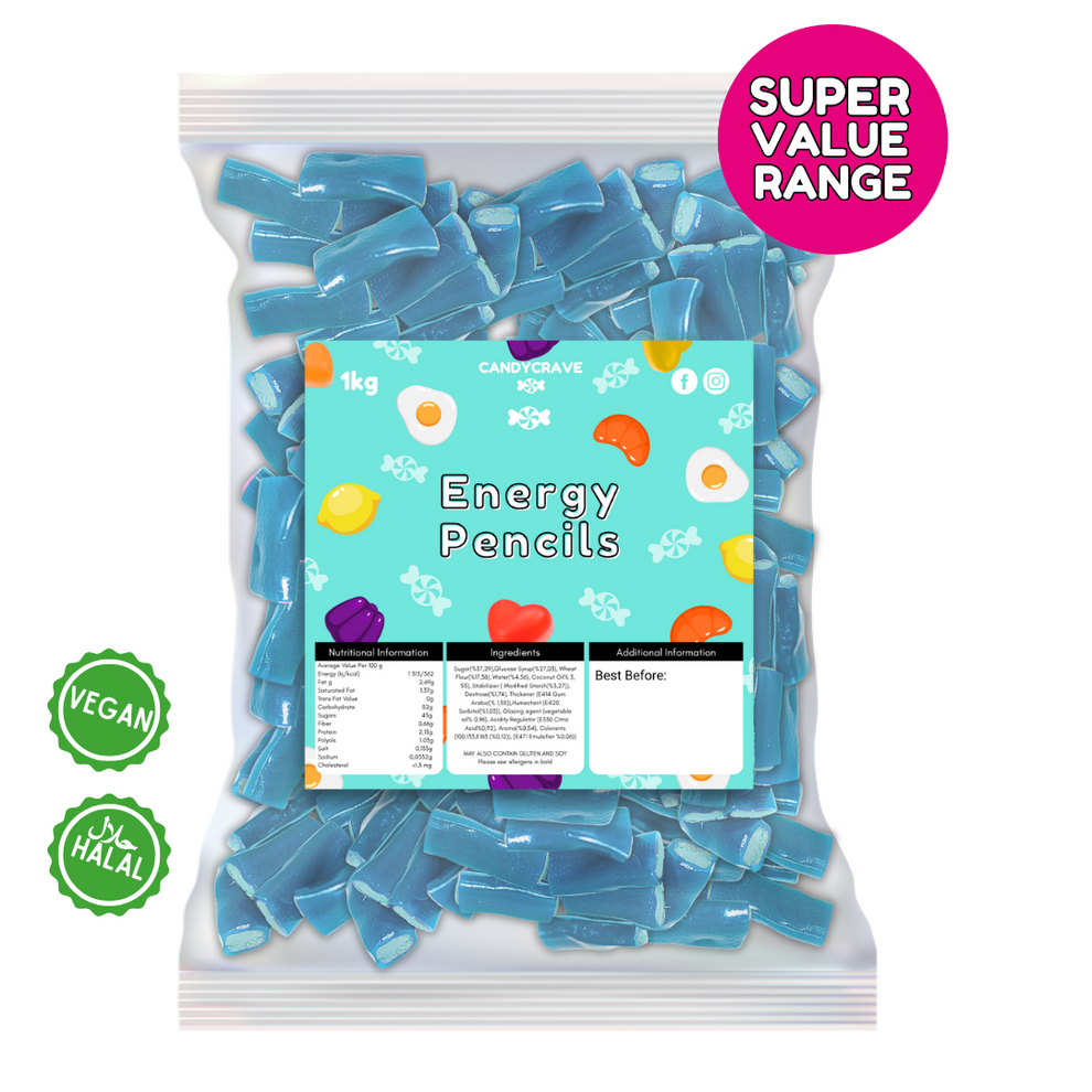 Candycrave Super Value Energy Pencils Halal Sweets