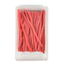 Load image into Gallery viewer, Candycrave Sour Strawberry Pencils Tub 100 Count