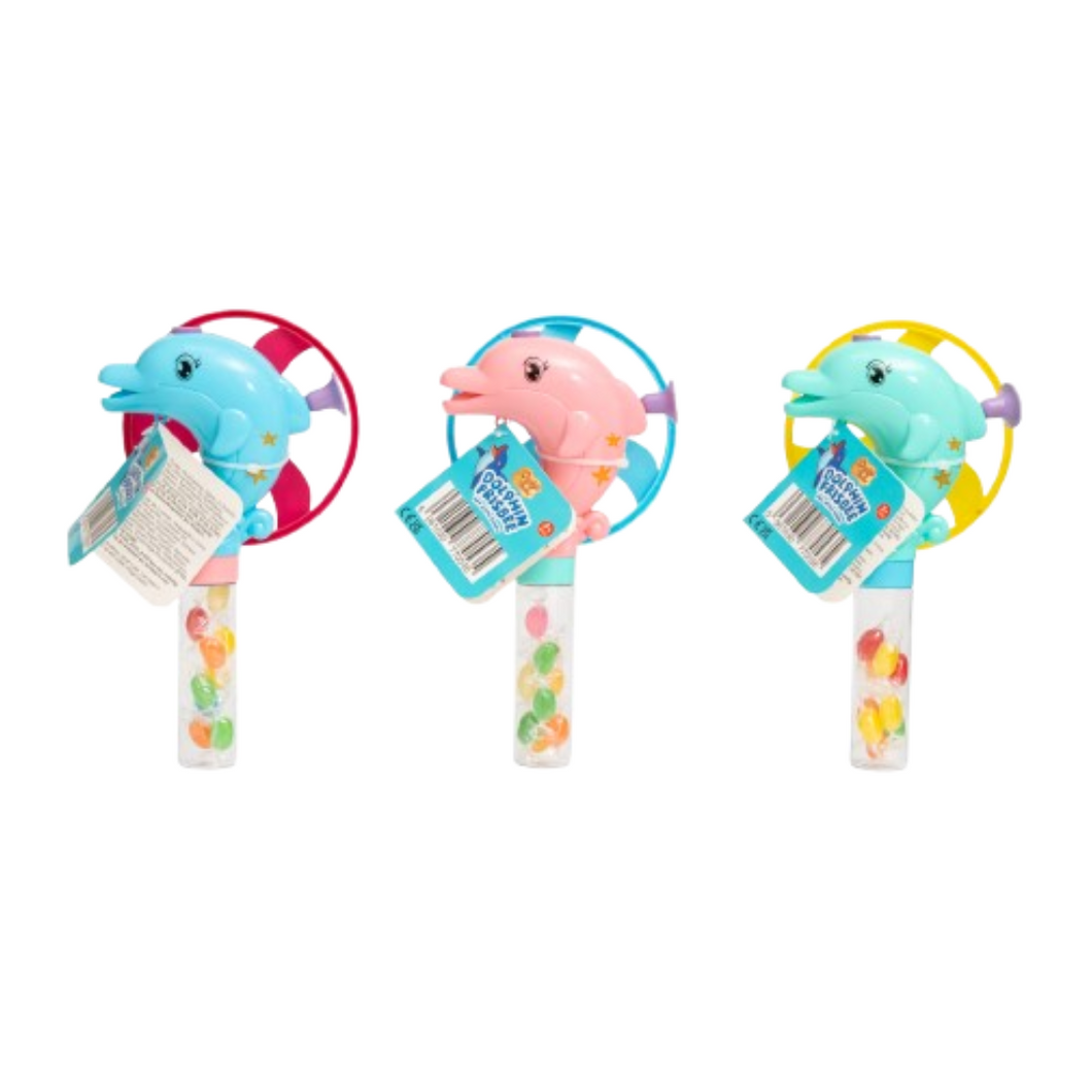 Candy Paradise Dolphin Frisbee Toy 9x10g