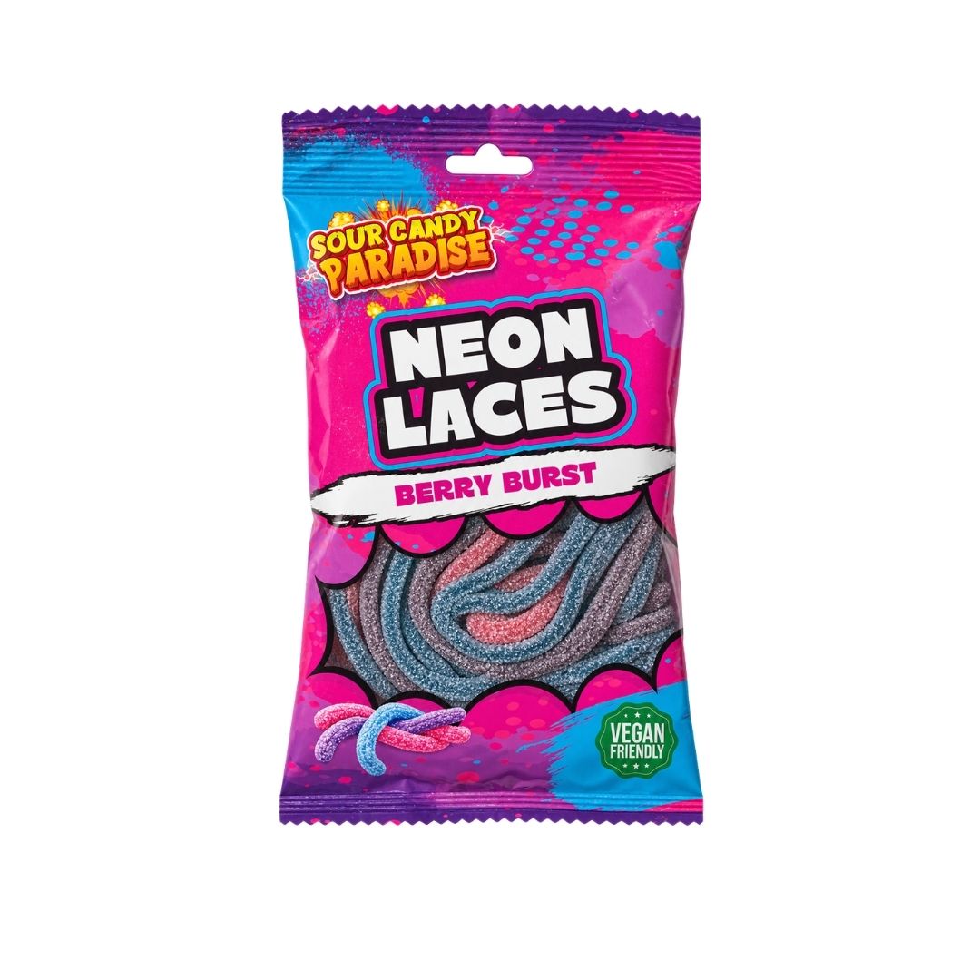 Candy Paradise Neon Mixed Berry Burst Laces 12x130g