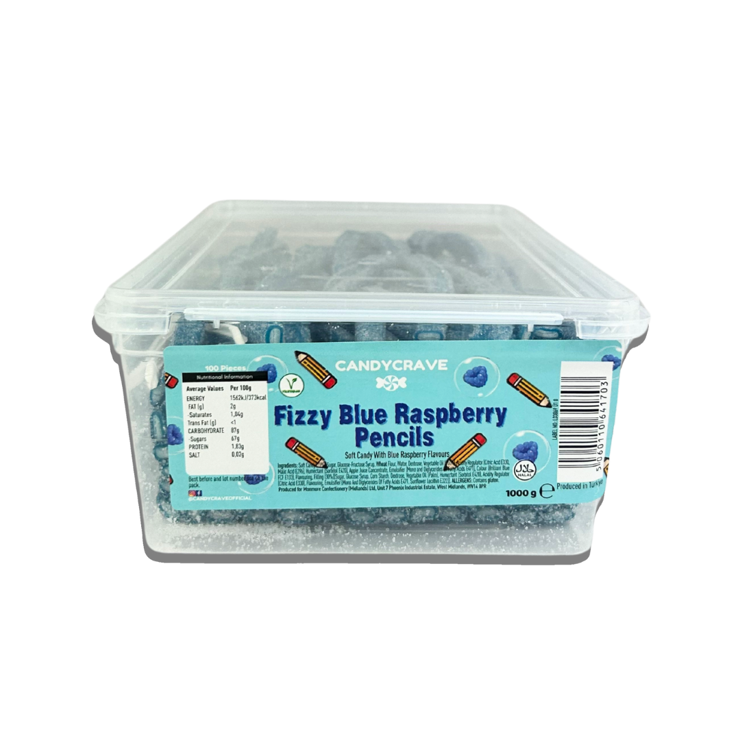 Blue Raspberry Pencil Sweet Tub