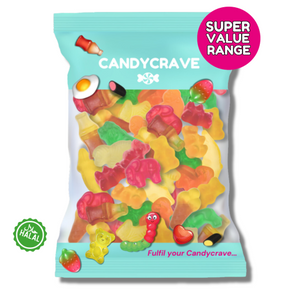 Candycrave Super Value Jelly Mix – 1kg Halal Jelly Sweets