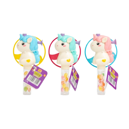 Candy Paradise Unicorn Frisbee Toy 9x10g