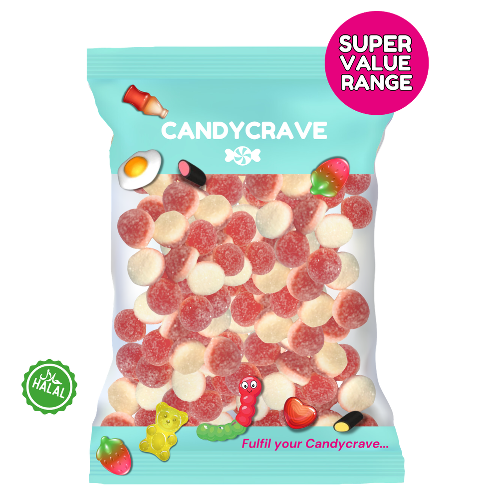 Candycrave Super Value Sugared Pon Pons Halal Sweets