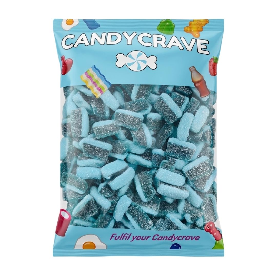 Candycrave Super Value Blue Raspberry Slices 1kg