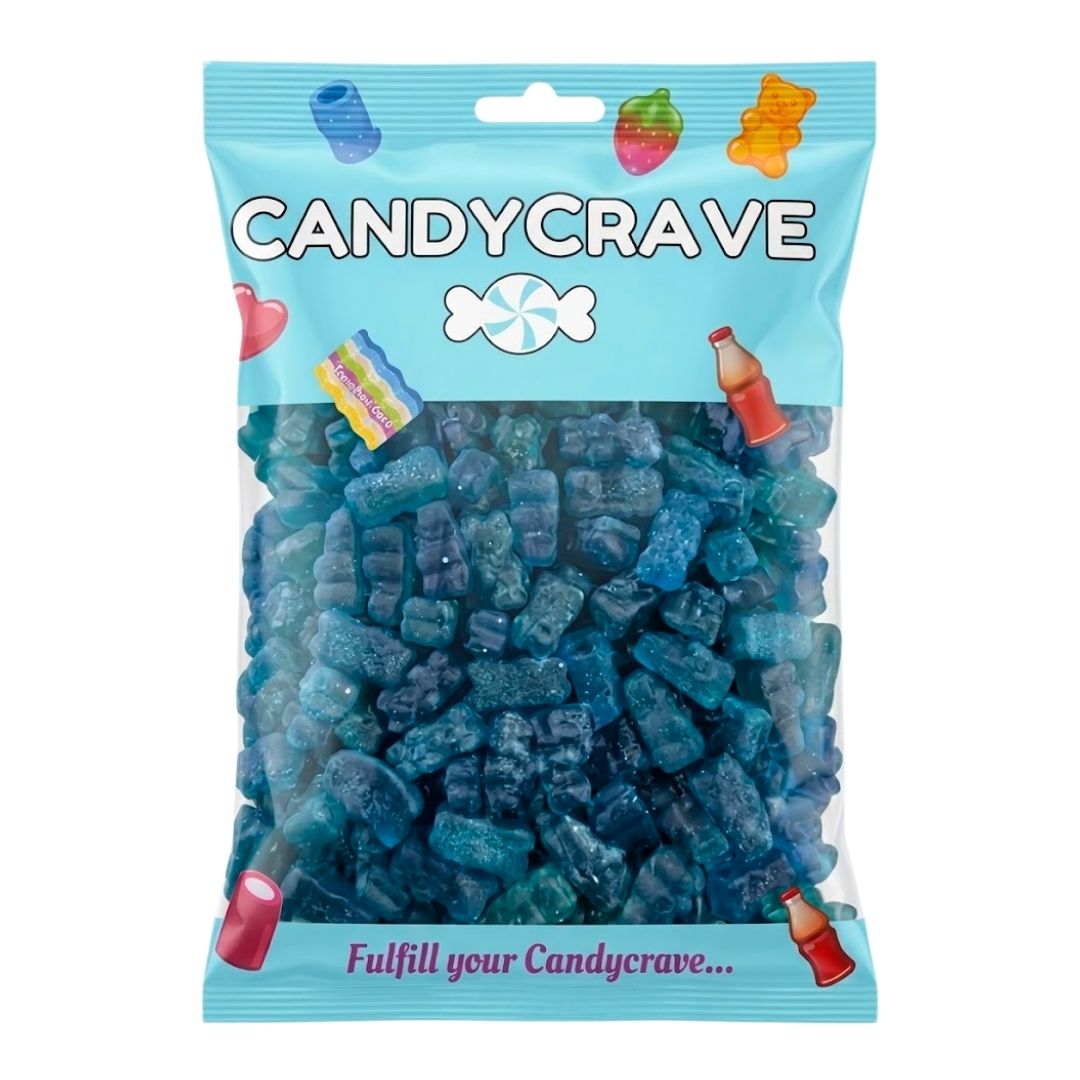 Candycrave Super Value Blue Raspberry Bears 1kg