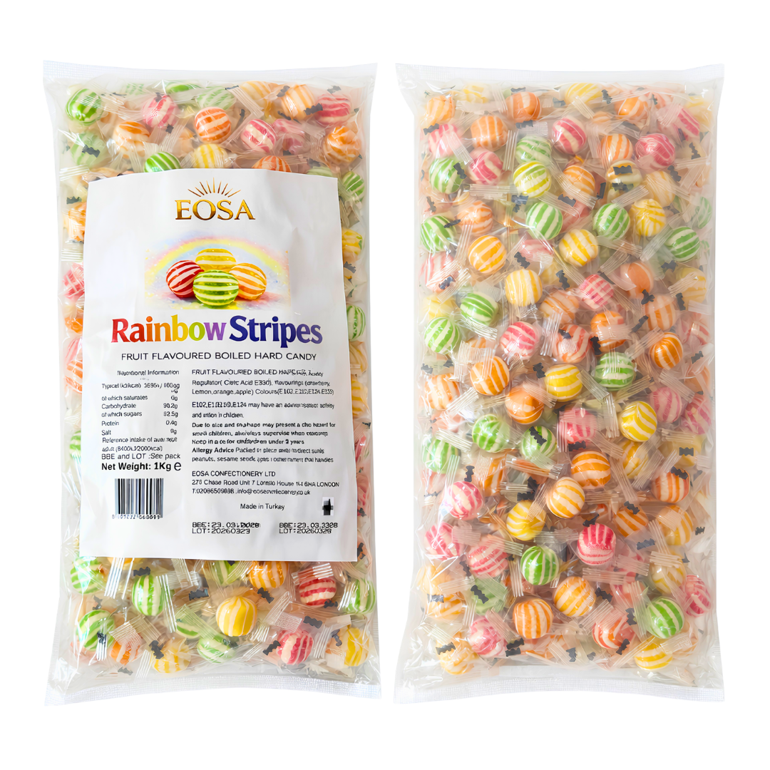Hard Candy Rainbow Strips 1kg