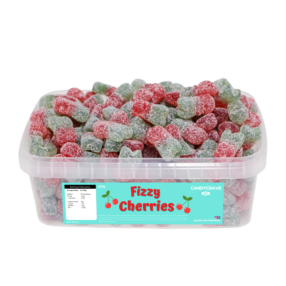 Candycrave Fizzy Cherries Sweet Tub