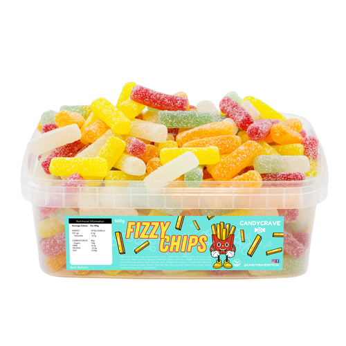 Candycrave Fizzy Chips Tub 600g