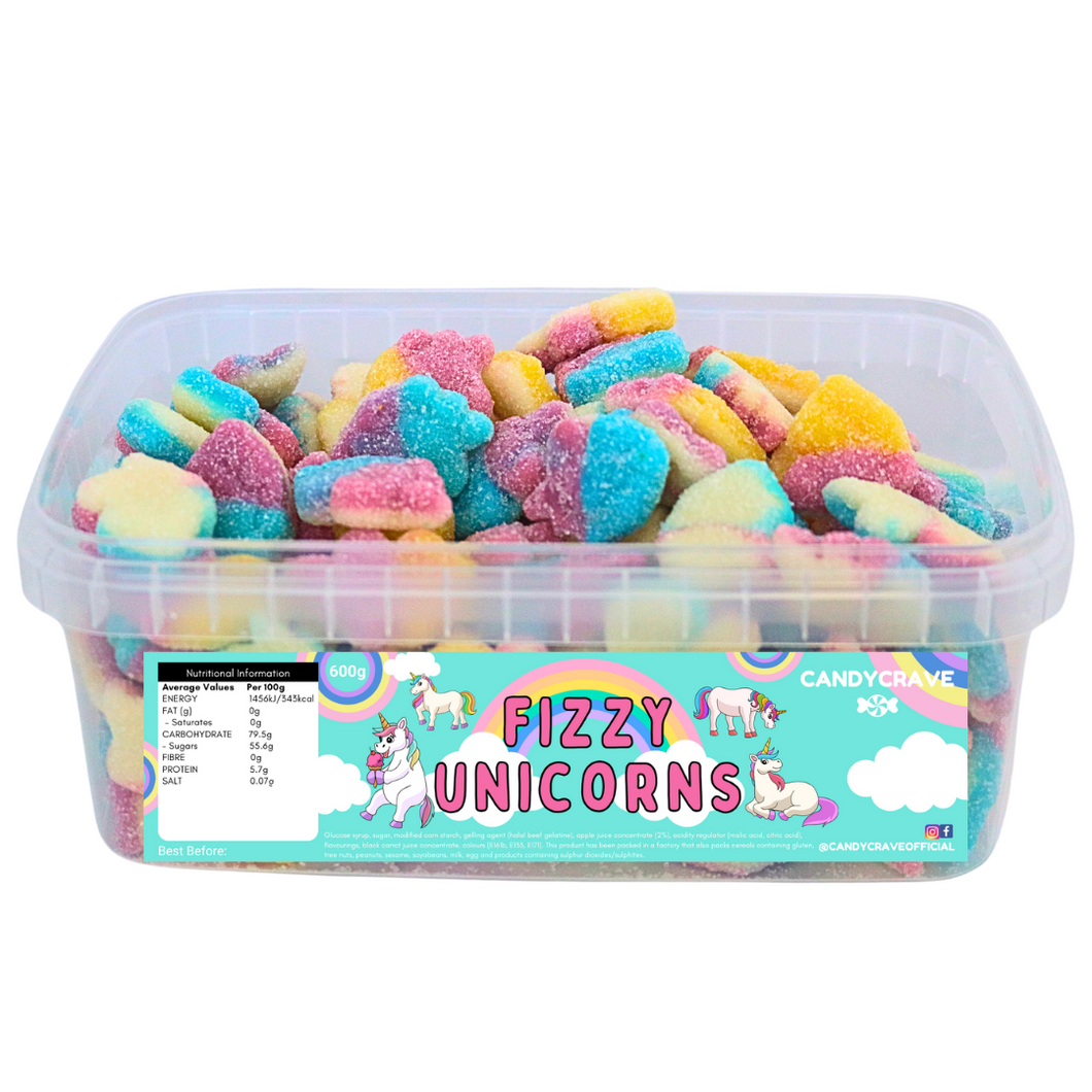 Candycrave Fizzy Unicorns Tub 600g