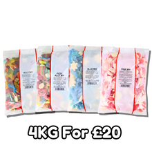 Load image into Gallery viewer, 4Kg Fizzy, Jelly, Blue and Pink Sweet Assortment