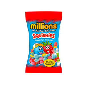 Millions Squishies Strawberry and Bubblegum 12x120g