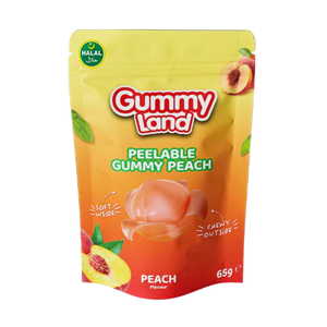 Gummy Land Peelable Peach 12x65g