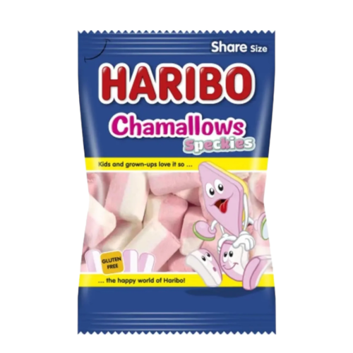 HARIBO Chamallows ソフトキャンディ 400g Haribo Chamallows Speckies: 12x400g Bags – Candycrave