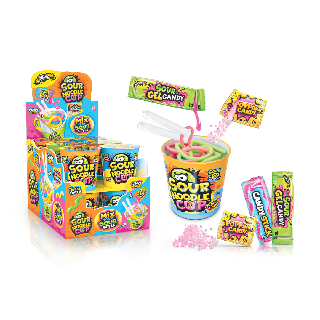Johny Bee Sour Noodle Cup 12pcs