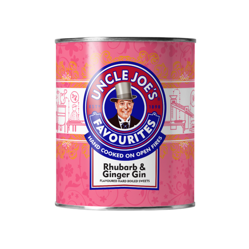 Uncle Joes RHUBARB & GINGER GIN 120G Tin