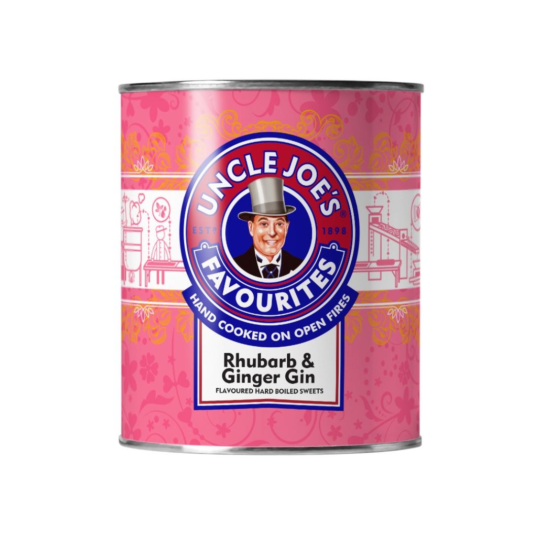 Uncle Joes RHUBARB & GINGER GIN 120G Tin