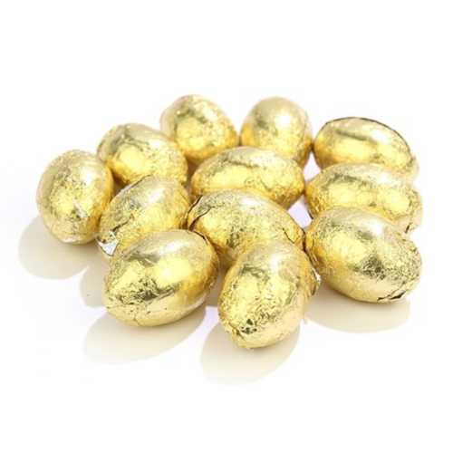 Kinnerton Milk Chocolate Gold Foil Eggs 3Kg