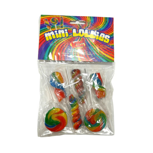 Fun Kandy Mini Fruit Lollies 6 pack