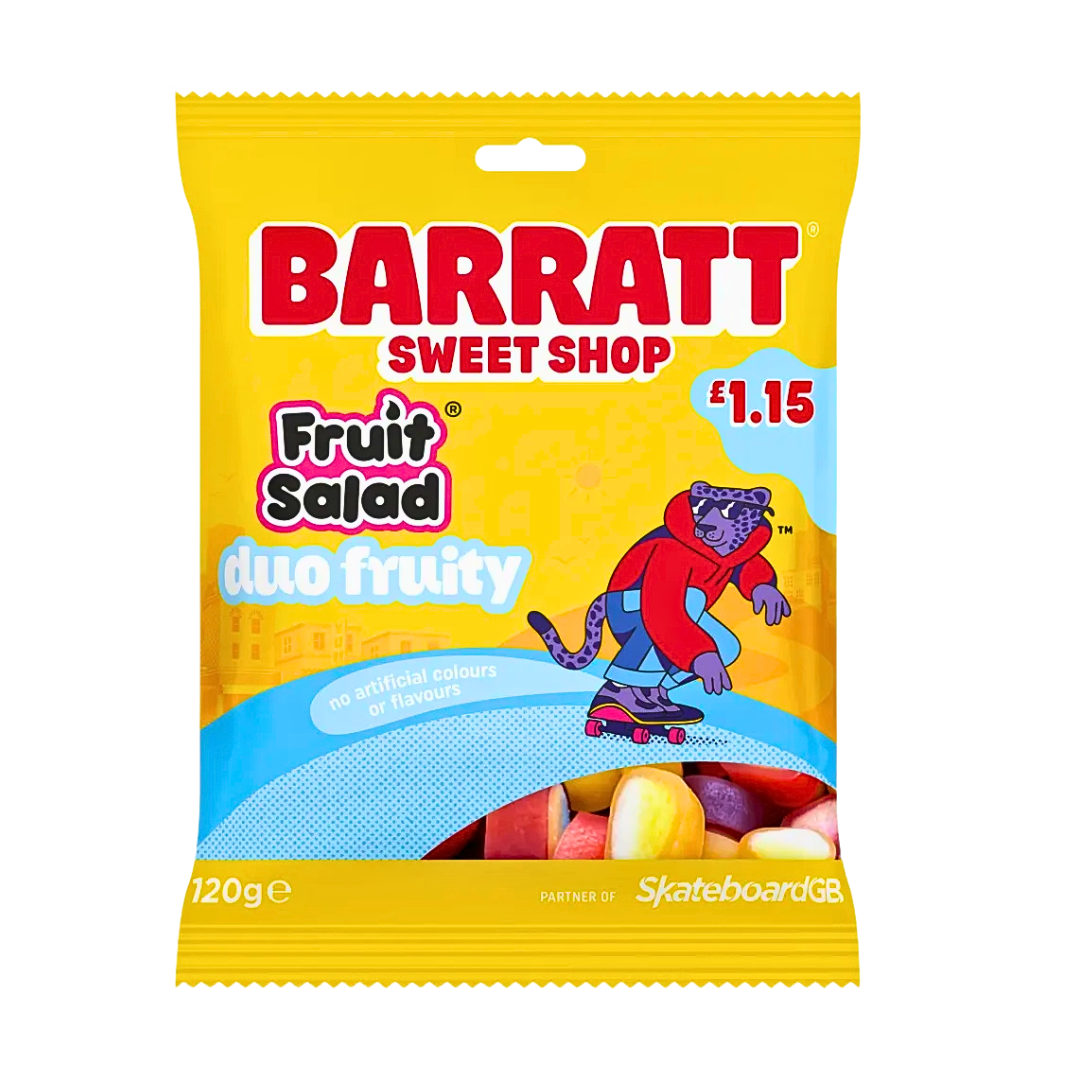 Barratt Fruit Salad Duo Fruity £1.15 PMP 12x120g