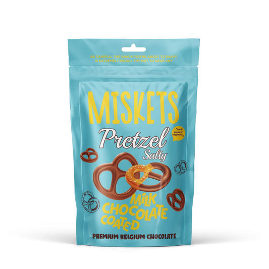 Miskets Milk Chocolate Pretzels Salty 12x80G